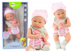 Lean Toys Lėlė kūdikis su kepure ir čiulptuku, 42 cm
