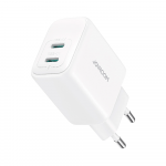 Joyroom JR-TCF12 tinklo įkroviklis 2x USB-C 20W PD / QC 3.0 - baltas