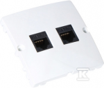 Kontakt Simon GN.COMP.RJ45 DOUBLE 5CAT. Baltas BMF52.02/1