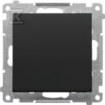 Kontakt-Simon Single mygtukas Kontakt-Simon 55 TP1.01/149 užmezgantis kontaktą be piktogramos, modulis 10 AX, 250V~, juodos matinės greitosios jungtys