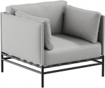 Sofa Sitsit Kėdė, Dandy, 78x78 cm, Pilka