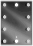 Vonios veidrodis Mexen Dona su LED ap&scaron;vietimu ir &scaron;ildymo kilimėliu, 50 x 70 cm