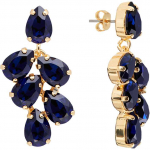 Diamond Sky Jewelry Auskarai moterims DiamondSky &bdquo;Amber II (Dark Indigo)&ldquo; su Preciosa kristalais