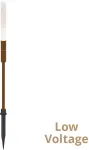 1,5W LED įsmeigiamas lauko &scaron;viestuvas STICK, rūdžių sp., 3000K, IP65, 70cm, 24V, 4320600