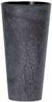 Sodo vazonas 38 cm Tubus Slim Beton Effect antracitas PROSPERPLAST