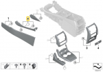 Bmw X5 G05 09 2017 12 2019 Dekoratyvinis Aplankas Vidinio Centro Konsolės Kailinis Kairysis Originalus 51166996427