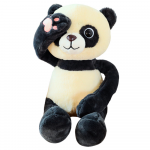 Lean Toys Pliu&scaron;inė panda su magnetais, 23 cm
