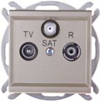 Ospel GPA-RS/m/39 SONATA RTV-SAT antenos lizdas, &scaron;ampano spalvos aukso spalvos GPA-RS/m/39