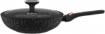 Bollire WOK keptuvė SICILIA 28 cm su nuimama rankena ir dangčiu BR-1511