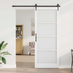 us Durys su Stiklu ORKDAL Balta 93 x 232 cm