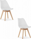 Leobert MARK kėdės, baltos x 2