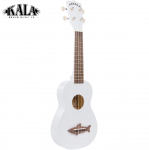 Kala Makala Soprano Shark -ukulele valkoinen