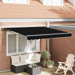 Markizės rėmas Juodas 350 x 250 cm Poliesteris su PU danga