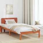 Lova Lovos rėmas Va&scaron;ko ruda 75 x 190 cm Kietos pu&scaron;ies mediena