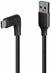 Lindy USB Laidas - 0.5m USB 3.2 Type A į C, 10Gbps, 90&deg; De&scaron;inės Pusės Jungtis