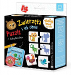 Dėlionė Aksjomat Zwierzęta i ich cienie Puzzle+ksi&scaron;żeczka 3692