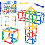 Woopie Magnetinis konstruktorius 3D Vamzdeliai 128 det.