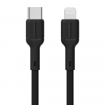 Dudao L9X 30W USB-C - Lightning kabelis 1m - juodos spalvos