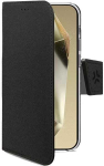 Celly &bdquo;Wally&ldquo; piniginės dėklas &bdquo;Galaxy S25 FE&ldquo;, juodas