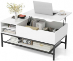 Bonideco Select Kavos staliukas 100x49,5x47,5cm., baltos/juodos spalvos