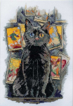 Siuvinėjimo kryželiu rinkinys Nuojauta, 14 ct, 28x19 cm, 29 spalvų &ndash; Abris Art