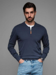 Blue men's sweater - navy mėlynas