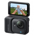 &bdquo;Insta360 GO Ultra&ldquo; miniatiūrinė veiksmo kamera, 4K &bdquo;Ultra HD&ldquo;, 60 kadrų per sekundę, magnetinė tvirtinimo sistema, juod