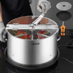 Vevor Rankinis pumpurų žoliapjovė 370 mm su nerūdijančio plieno peiliais