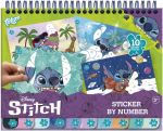 Ccg Mz Import TOTUM DISNEY STITCH kūrybinis rinkinys Sticker by number pad, 700123