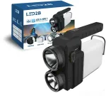 LED įkraunamas žibintuvėlis X-MPR 7, juodas, 6000K