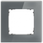Karlik Elektrotechnik 28-28-IRSK-1 ICON Universalus vieno kvadrato rėmas - stiklo efektas (rėmas: grafito dugnas: grafitas matinis) 28-28-IRSK-1