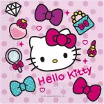 Servetėlės &bdquo;Hello Kitty&ldquo; madingai, 20 vnt., 33 x 33 cm