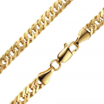 Geltono aukso grandinėlė "Double Curb" Brasco 63304