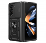 Slide Camera Armor dėklas skirtas Samsung Galaxy Z Fold 7 Juodas