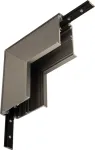 Įleidžiamo magnetinės sistemos ZAMBELIS bėgelio vertikalus kampinis sujungimas, tamsaus sidabro sp., 48V, 2084NCK-C1