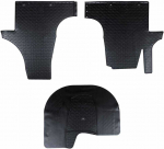Automobilių kilimėlis 3 pcs Juoda Tinka VW T5 2010-2015 Guma