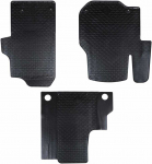 Automobilių kilimėlis 3 pcs Juoda Tinka VW CRAFTER 2017- Guma