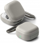 Dėklas Ringke Onyx Magnetic MagSafe Samsung Galaxy Buds 4 / 4 Pro &scaron;iltai pilkos spalvos