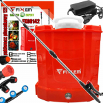 Akumuliatorinis slėginis purk&scaron;tuvas su kuprine, elektrinis, 12 l, antgalis 117 cm