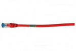 Synergy21 Patchkabel RJ45, CAT6A 500Mhz, 0,15m, raudona, S-STP(S/FTP), AWG26, LSZH,