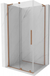 Du&scaron;o kabina Mexen Velar L, 110 x 70 cm, Brushed copper/Transparent