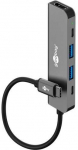 Goobay plonas 5 prievadų USB &scaron;akotuvas su HDMI&trade; 5 Gbps
