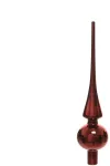 Christmas medžio topper Decoris 113069. red. glass