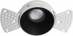 12W LED užglaistomas &scaron;viestuvas ALEA, juodas, 3000K, 3914-111B-3-S-38