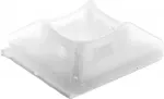 Elektro-Plast Pagrindėlis 19x19mm baltas PMS-19-19-100 100 vnt. (25.290)
