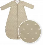 Meyco Baby apvalus kūdikio miegmai&scaron;is su rankovėmis Sweet Heart Sand/Soft Sand, TOG 1.