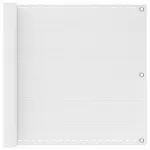 Balkono Ekranas Balta 75 x 800 cm HDPE ir aliuminis