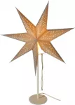 Lampa stołowa Koopman Lampka stojąca gwiazda dekoracyjna 65cm E 14 sidabrinė