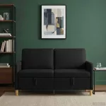 Sofa su saugojimo vieta Juoda 152 x 78 x 87 cm Poliesteris