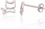 Diamond Sky Jewelry Vaiki&scaron;ki sidabriniai auskarai su cirkoniais &bdquo;Kitties&ldquo;